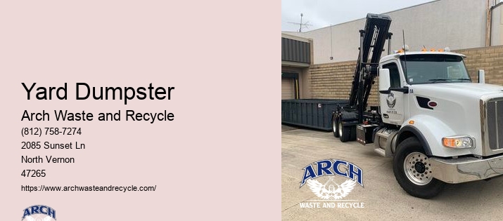 Arch Waste And Recycle Dumpster Rental North Vernon